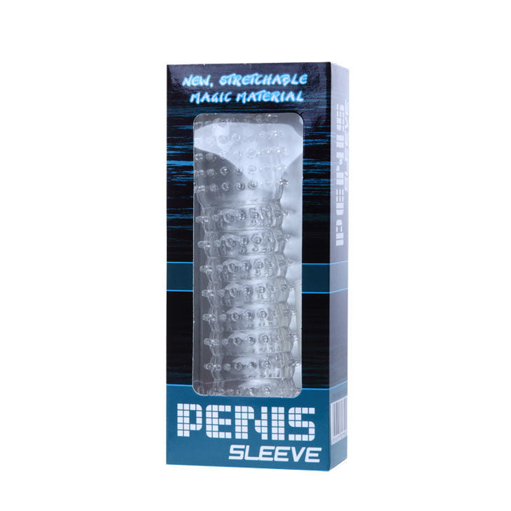 BAILE - FUNDA TRANSPARENTE PARA EL PENE CON PUNTOS ESTIMULANTES 14 CM