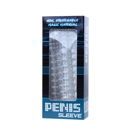 BAILE - FUNDA TRANSPARENTE PARA EL PENE CON PUNTOS ESTIMULANTES 14 CM