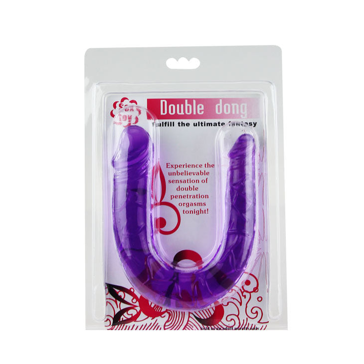 BAILE - DILDO DOBLE EN GELATINA LILS FLEXIBLE