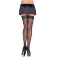Leg Avenue - Medias con costura y encaje en la parte superior