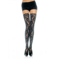 Leg Avenue - Medias de encaje floral