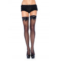 Leg Avenue - Black With Lace Detail And Satin Bow