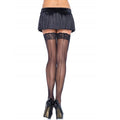 Leg Avenue - Plus Size Seamed Lace Top Tights