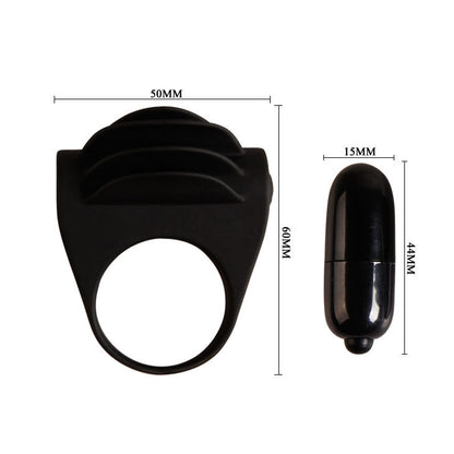 PRETTY LOVE - BLACK CHESTER VIBRATOR RING