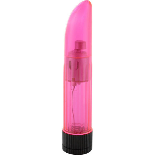 SIETE CREACIONES - VIBRADOR DE CRISTAL TRANSPARENTE PINK LADY