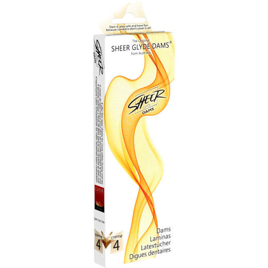 SHEER GLYDE - DAMS LATEX BLADES ORAL SEX VANILLA
