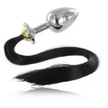Metal Hard - Anal Plug With Tail 8.89cm