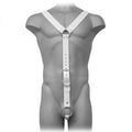 Leather Body - Arnés Hombre Blanco