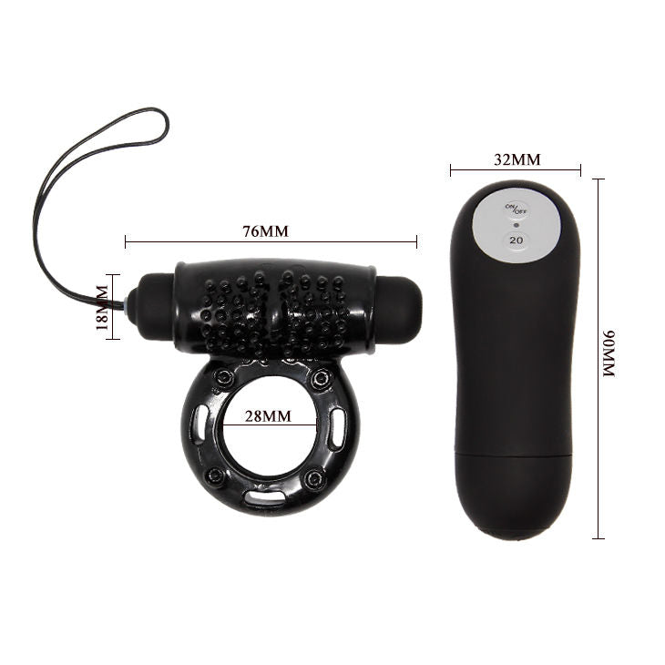 BAILE - BLACK REMOTE CONTROL RING 20V