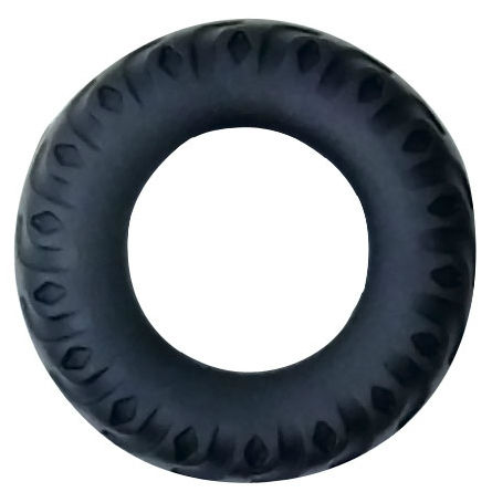 PROM - ANILLO TITAN NEGRO VERDE 2 CM 