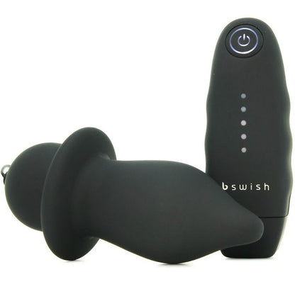 B SWISH - PLUG VIBRANTE CLÁSICO CON RELLENO NEGRO