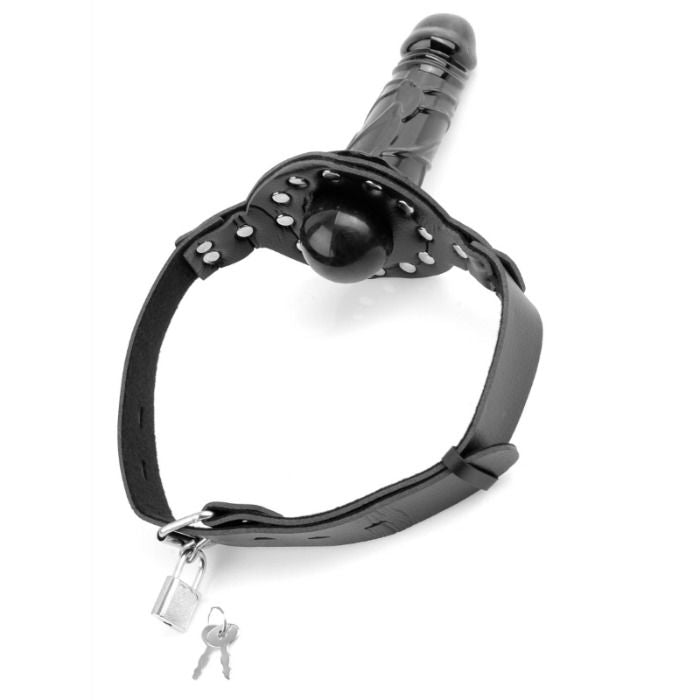 SERIE FETISH FANTASY - MORDAZA DE BOLA DE LUJO CON VIBRADOR
