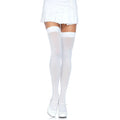 Leg Avenue - White Nylon Thigh-Highs