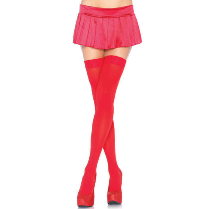 LEG AVENUE - MEDIAS DE NYLON ROJAS