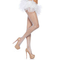 Leg Avenue - Nylon Fishnet Branco Pantyhouse - Tamanho Único