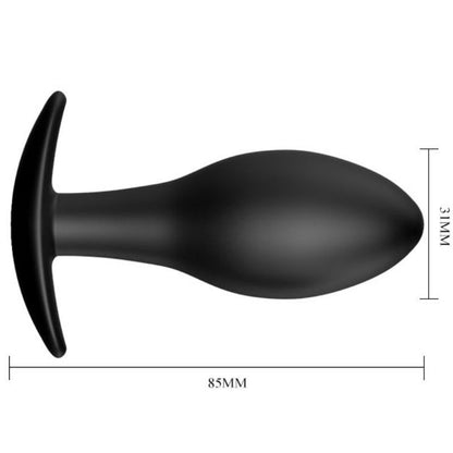 PRETTY LOVE - PLUG ANAL DE SILICONA CON ANCLA 8,5 CM NEGRO