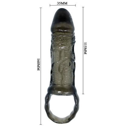 BAILE - PENIS EXTENSION SHEATH WITH TESTICLE WING 11.5 CM