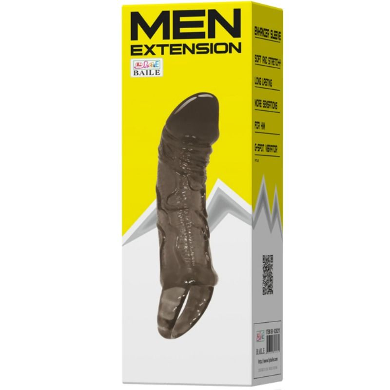 BAILE - PENIS EXTENSION SHEATH WITH TESTICLE WING 11.5 CM