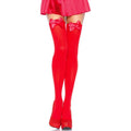 Leg Avenue - Coxas Em Nylon Com Lao Vermelho Tamanho Único
