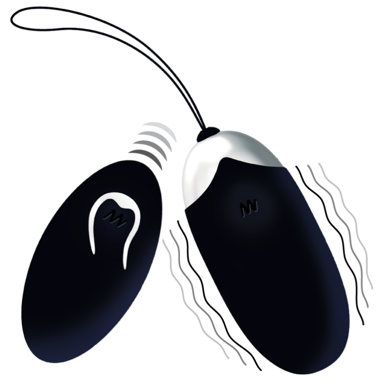 INTENSE - HUEVO VIBRADOR FLIPPY II CON CONTROL REMOTO NEGRO