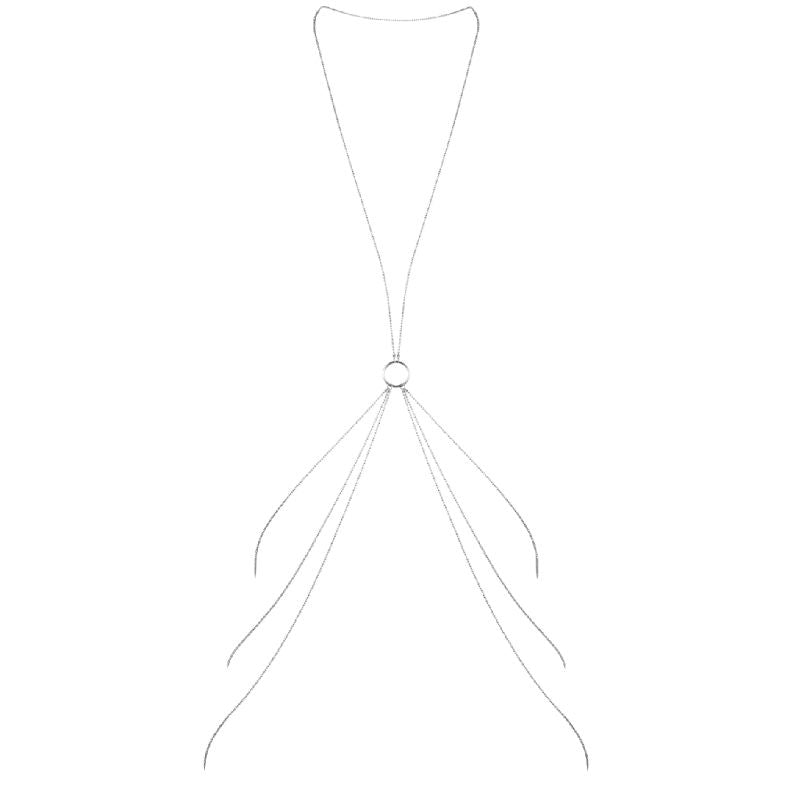 BIJOUX - MAGNIFIQUE METAL BODY CHAINS 8 SILVER