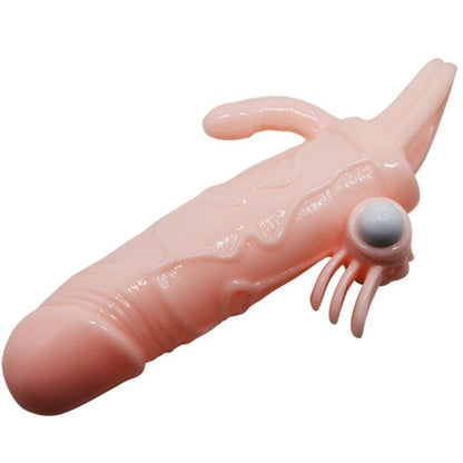 BAILE - BRAVE MAN PENIS COVER WITH CLITORAL AND ANAL STIMULATION 16.5 CM
