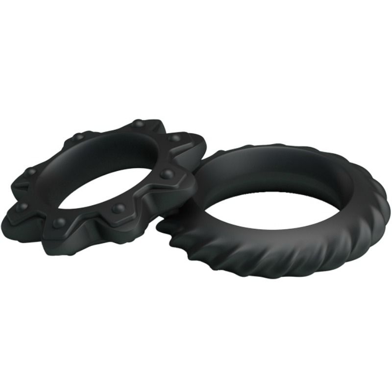 PROM - KIT 2 ANILLOS DE SILICONA CON FLORES