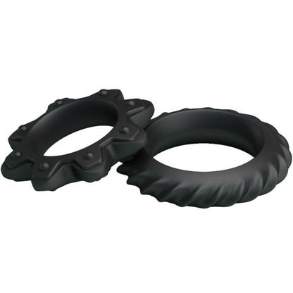 PROM - KIT 2 ANILLOS DE SILICONA CON FLORES