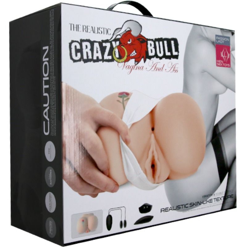 CRAZY BULL - VAGINA AND NUDES WITH REALISTIC TATTOO WITH VIBRATION