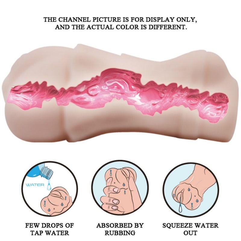CRAZY BULL - MASTURBADOR VAGINAL WATER SKIN CON BALA VIBRADORA 2