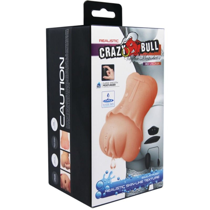 CRAZY BULL - MASTURBADOR VAGINAL WATER SKIN CON BALA VIBRADORA 2