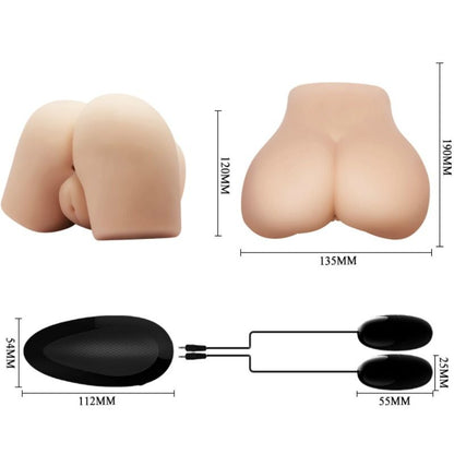 CRAZY BULL - VAGINA REALISTA Y COÑO DESNUDO CON VIBRACIÓN POSICIÓN 4