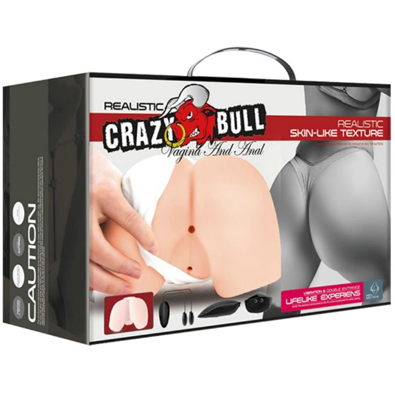CRAZY BULL - VAGINA REALISTA Y COÑO DESNUDO CON VIBRACIÓN POSICIÓN 4