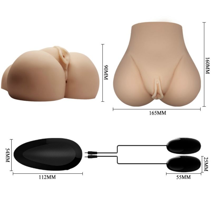 CRAZY BULL - VAGINA REALISTA Y COÑO DESNUDO CON VIBRACIÓN POSICIÓN 7