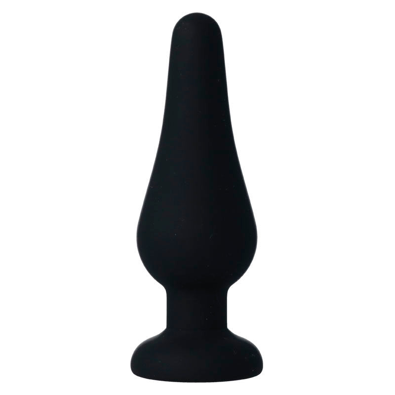 INTENSE - PIPO ANAL PLUG M BLACK SILICONE 11 CM
