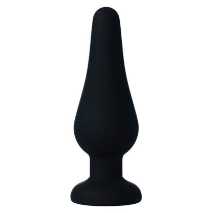 INTENSE - PIPO ANAL PLUG M BLACK SILICONE 11 CM