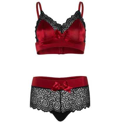Leg Avenue - Conjunto 2 Piezas Negro Y Rojo S/M