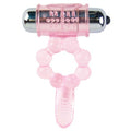 Baile - Anillo de Silicona 10 Ritmos de Lengua con Vibración Rosa