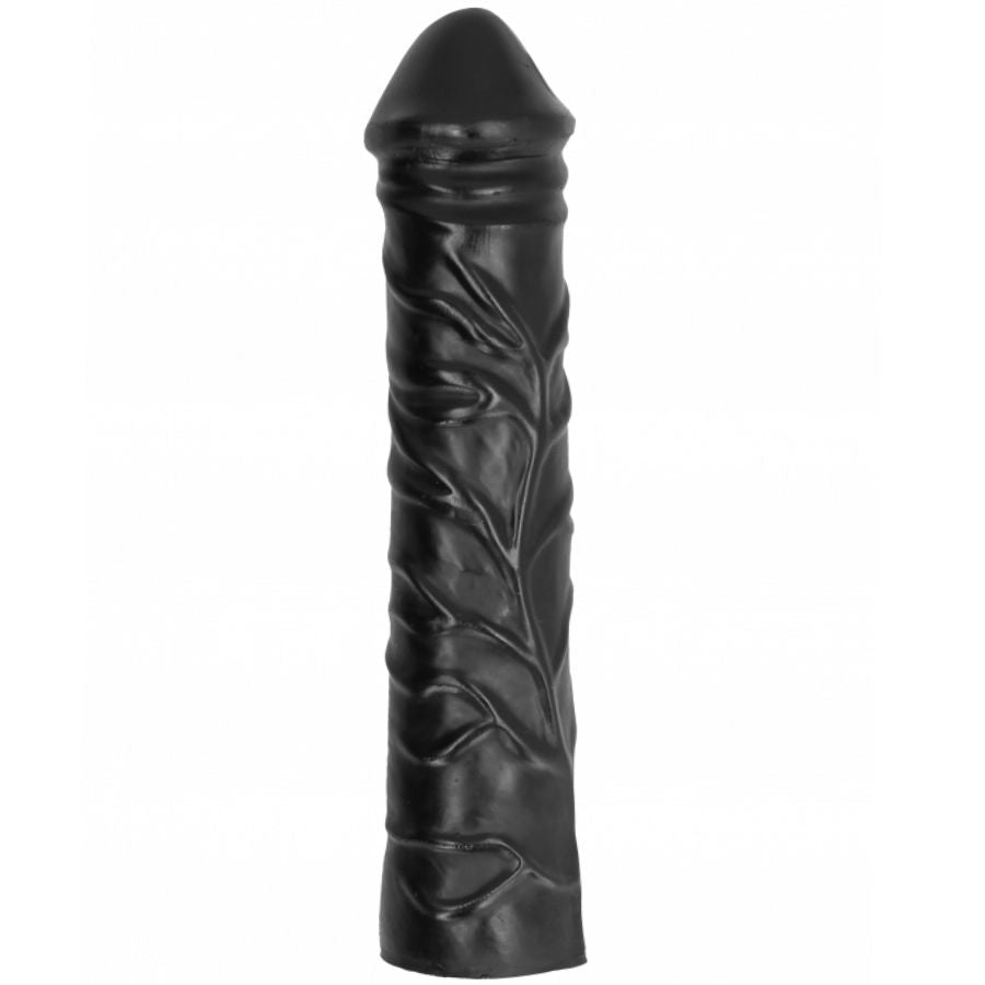 TODO NEGRO - DILDO GIGANTE DE PUÑO SUAVE DE 32 CM