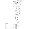 Passion - Mulher Bs026 Vestido Preto Estilo Bodystocking Tamanho Único