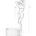 Passion - Mulher Bs027 Bodystocking Vestido Branco Estilo Tamanho Único