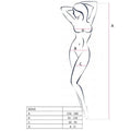 Passion - Woman Bs045 Bodystocking Preto Tamanho Único