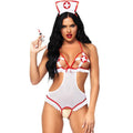 Leg Avenue - Enfermera Abierta sin Entrepierna Body Talla Única
