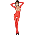 Passion - Mulher Bs031 Bodystock Vermelho Tamanho Único