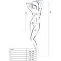 Passion - Mulher Bs027 Vestido Preto Estilo Bodystocking Tamanho Único