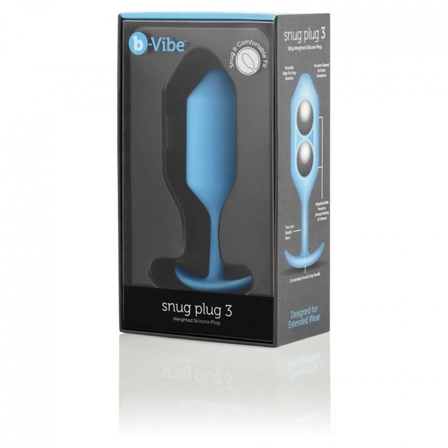 B-VIBE - SNUG 3 PLUG ANAL AZUL CIELO
