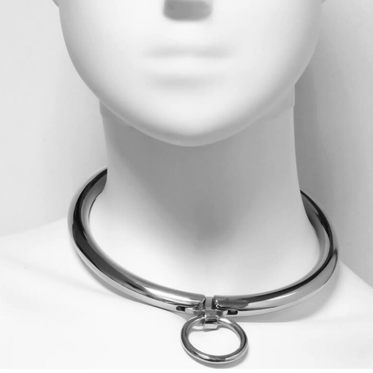 HARD METAL - COMBINED CLOSURE NECKLACE 12 CM