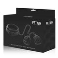 Fetish Sumisa - Collar y esposas de cuero vegano con forro de neopreno