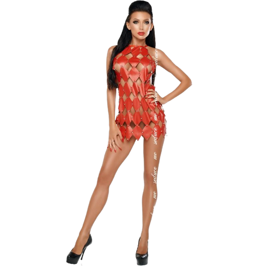 ME-SEDUCE - GWEN RED BARE BACK DRESS S/M