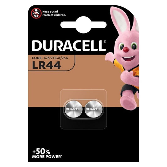 DURACELL - PILA LR44 1,5 V 2 UNIDADES